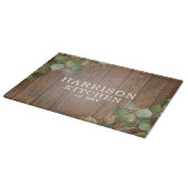 Rustic Greenery Custom Kitchen Name Cutting Board Snijplank (Hoek)