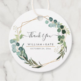 Rustic Greenery Eucalyptus Hartelijk dank Bedankjes Labels