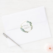 Rustic Greenery Eucalyptus Hartelijk dank Ronde Sticker (Envelop)