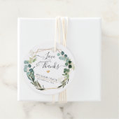 Rustic Greenery Eucalyptus Liefde+Dankjewel Bedankjes Labels (In situ)