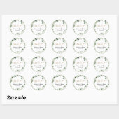 Rustic Greenery Eucalyptus Speciaal bedankt Ronde Sticker (Vel)