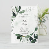 Rustic Greenery Eucalyptus Vrijgezellenfeest Kaart (Staand voorkant)