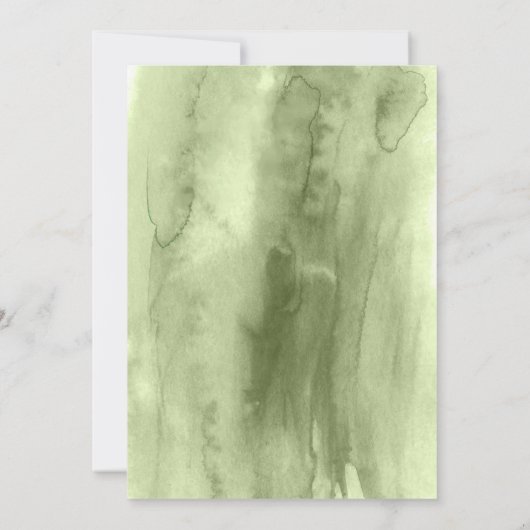 Rustic Greenery Eucalyptus Weddenschap Kaart (Achterkant)