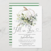 Rustic Greenery Floral Herfst in Love Vrijgezellen Kaart (Voorkant / Achterkant)