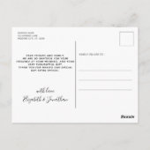 Rustic Greenery Foliage Foto Weddenschap Briefkaart (Achterkant)