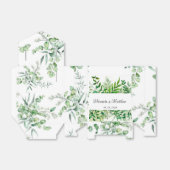 Rustic Greenery Foliage Wedding Bedankdoosjes (Uitgevouwen)