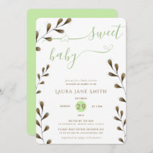 Rustic Greenery Gender Neutral Sweet Baby shower