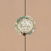 Rustic Greenery Handmade with Love Ronde Sticker