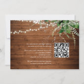 Rustic Greenery Heart Photo Save The Date (Achterkant)