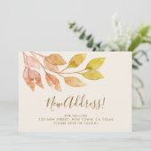 Rustic Greenery Herfst Bewegende Aankondiging (Staand voorkant)