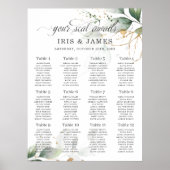 Rustic Greenery laat gouden weddenschappen achter Poster (Voorkant)