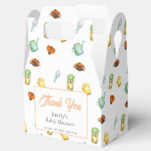 Rustic Greenery Ladybug Garden Baby shower Bedankdoosjes (Geopend)