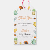 Rustic Greenery Ladybug Garden Baby shower Cadeaulabel (Voorkant)