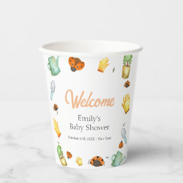 Rustic Greenery Ladybug Garden Baby shower Papieren Bekers