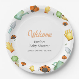 Rustic Greenery Ladybug Garden Baby shower Papieren Bordje