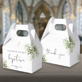 Rustic Greenery Leaves Elegant Baptisme Bedankdoosjes