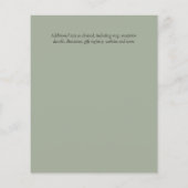 Rustic Greenery over driftwood Weddenschap Flyer (Achterkant)