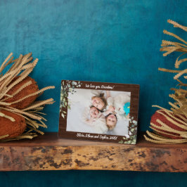 Rustic Greenery Persoonlijke naam Foto Plaque Fotoplaat