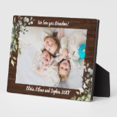 Rustic Greenery Persoonlijke naam Foto Plaque Fotoplaat (Zijkant)