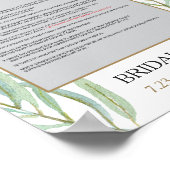 Rustic Greenery Photo Prop Poster Lijst (Hoek)