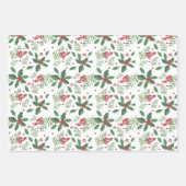 Rustic Greenery Pine kerst Berry Holiday Boho Inpakpapier Vel (Voorkant 2)