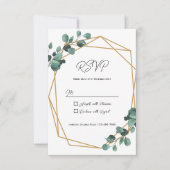 Rustic Greenery RSVP Card Invitation (Voorkant)