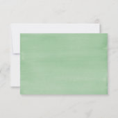 Rustic Greenery Sprig Meal Choice Wedding RSVP Kaartje (Achterkant)