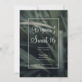 Rustic Greenery Spring Grass Sweet 16 Birthday Kaart (Voorkant)