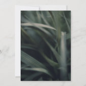 Rustic Greenery Spring Grass Wedding Kaart (Achterkant)