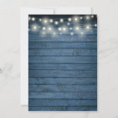 Rustic Greenery String Lights Bridesmaids Luncheon Kaart (Achterkant)