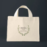 Rustic Greenery Vine Moeder van de Groom Mini Tote Bag<br><div class="desc">Door Honey & Birch Studios</div>