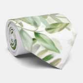 Rustic Greenery Vineyard Groom Wedding Stropdas (Opgerold)