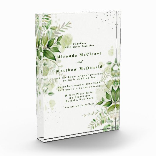 Rustic Greenery Vineyard Keepomwille Wedding Invit Fotoblokken (Links)