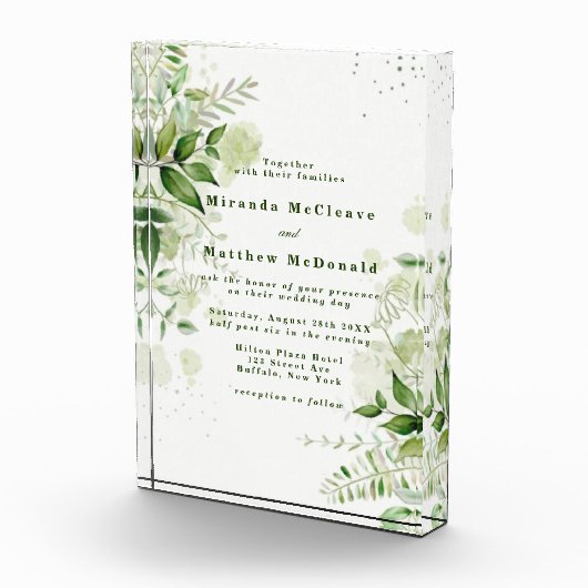 Rustic Greenery Vineyard Keepomwille Wedding Invit Fotoblokken (Rechts)