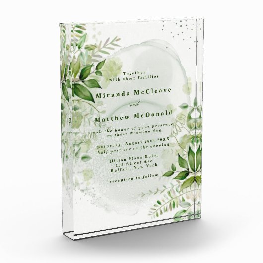 Rustic Greenery Vineyard Keepomwille Wedding Invit Fotoblokken (Links)