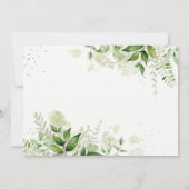 Rustic Greenery Vineyard Wedding Bedankt voor je k Kaart (Achterkant)