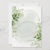 Rustic Greenery Vineyard Wedding Shower Invites (Achterkant)