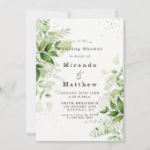 Rustic Greenery Vineyard Wedding Shower Invites (Voorkant)