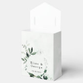 Rustic Greenery Waterverf Eucalyptus Wedding Bedankdoosjes (Geopend)