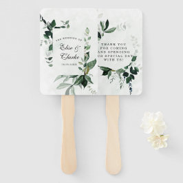 Rustic Greenery Waterverf Eucalyptus Wedding Handwaaier