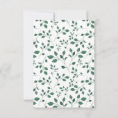 Rustic Greenery | Weddenschap Hartelijk dank Bedankkaart (Achterkant)