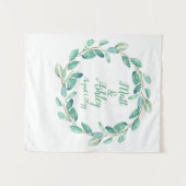 Rustic Greenery Wedding Backdrop Foto Booth Prop Wandkleed (Voorkant (horizontaal))