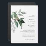 Rustic Greenery Wedding Invitation Magnet Magnetische Uitnodiging<br><div class="desc">Deze Rustic Greenery Wedding Invitation Magnet uit het Ashley Collectie heeft handgetekende floralen in prachtige groene tinten. Pas het snel en eenvoudig aan met uw details. Druk eenvoudig de "pas het"knoop aan om de stijl en de plaatsing van de tekst opnieuw te schikken en te formatteren.</div>