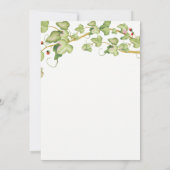 Rustic Greenery Wedding Invite | Botanische ijshee Kaart (Achterkant)