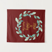 Rustic Greenery Wedding Photo Booth Backdrop Prop Wandkleed (Voorkant (horizontaal))