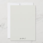 Rustic Greenery White Floral Red Berries Wedding Kaart (Achterkant)