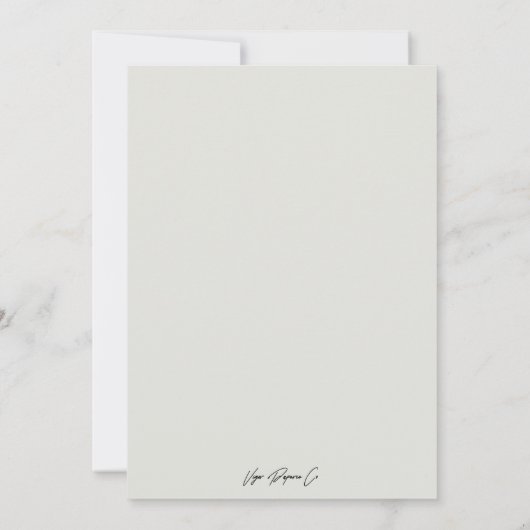 Rustic Greenery White Floral Sage Green Wedding Kaart (Achterkant)