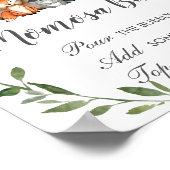 Rustic Greenery Woodland Animals Momosa Bar Sign Poster (Hoek)