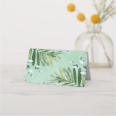 Rustic Greenery Woodland Forest Baby Animals Party Plaatskaartje (Achterkant)