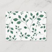 Rustic Greenery Wreath | Invoegen huwelijksregiste Informatiekaartje (Achterkant)